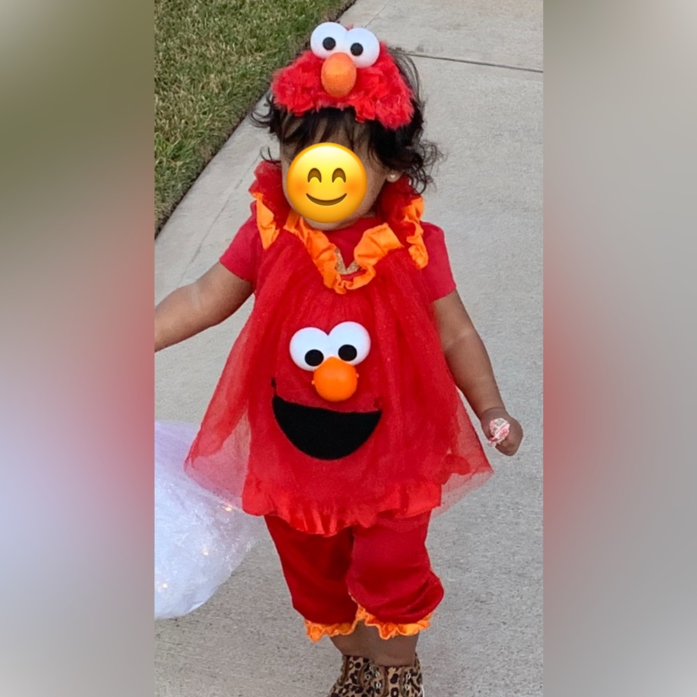 Red Elmo Kids light up Costume size 2T